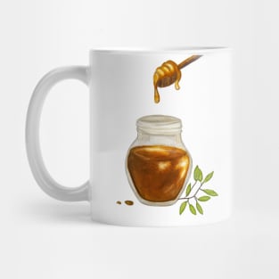 Greek honey Watercolor Illustration Mug